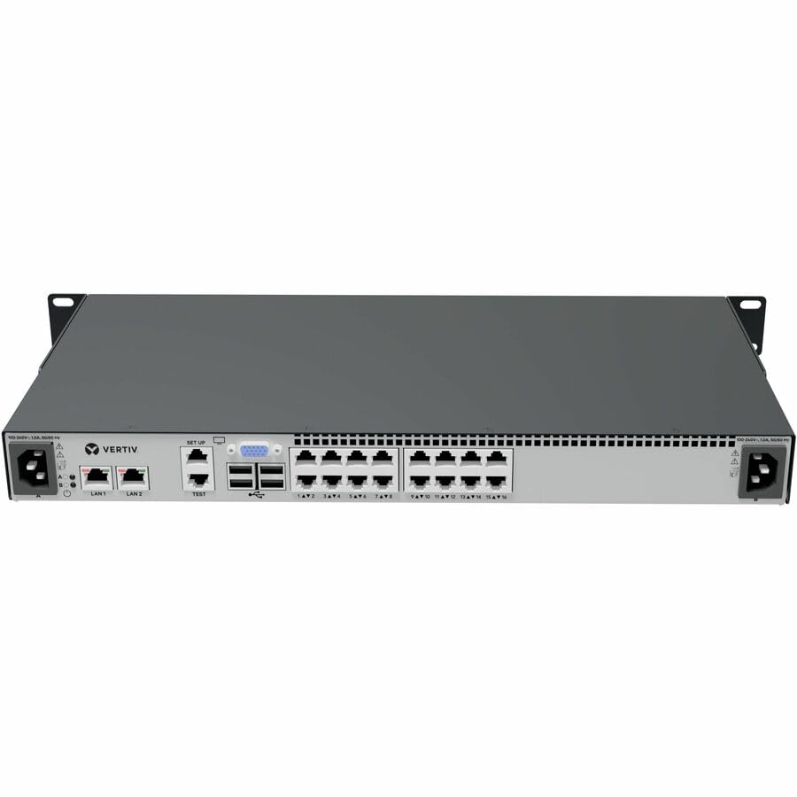 Image of MergePoint Unity 2 MPU2-2016DAC-400, Enterprise KVM-Over-IP Switch, 16-Port, 2 Digital Path, Advanced Security, IT Remote Access, 1U