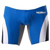[セビン] SEOBEAN 水着 ボクサー海水パンツ メンズ (L, ロイヤルブルー)