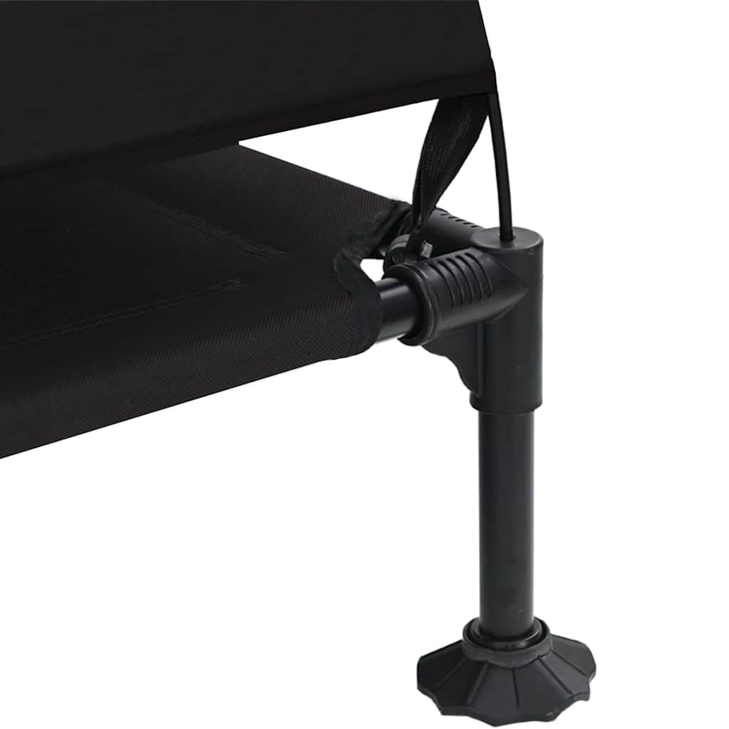 Generico Letto per Cani Elevato Nero 127 x 81 x 108 cm Tessuto e Acciaio,Articoli per Animali,Animali Domestici - Articoli,Articoli per Cani,Lettini per cani-42008221