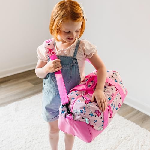 Image of Pink Dino Overnighter Duffel Bag