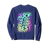 Cool ROCK THE TEST DO YOUR BEST Teacher ELA Crew Science Sweatshirt