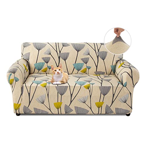 Jaotto Funda para Sofa 2 Plazas Funda Cubre Sofa Ajustable Fundas de Sofá Elasticas Extraíbles...