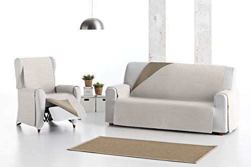 Housse de canapé Eysa Oslo 3 places réversible de qualité - 4
