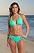 La Blanca Women's Island Goddess Halter Triangle Swimsuit Top Seafoam