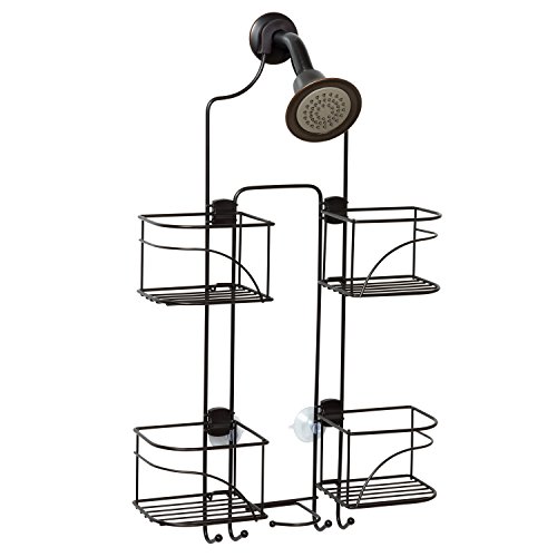 Zenna Home Expandable Over-The-Shower Caddy, Bronze & Expandable Over-The-Shower Caddy, Chrome #TOP1