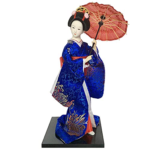 COMSPORT 日本人形 芸者 和服の人形 芸者 着物 和風 飾り 女の子 結婚式 12インチ(30cm)舞踊 舞妓芸者 人形モデル 外国人へのプレセント 日本着物人形 ウェディング 誕生日プレゼント