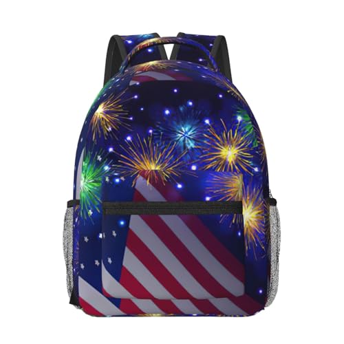 Mochila para laptop EdWal de viaje y oficina diseño bandera americana para trayectos urbanos