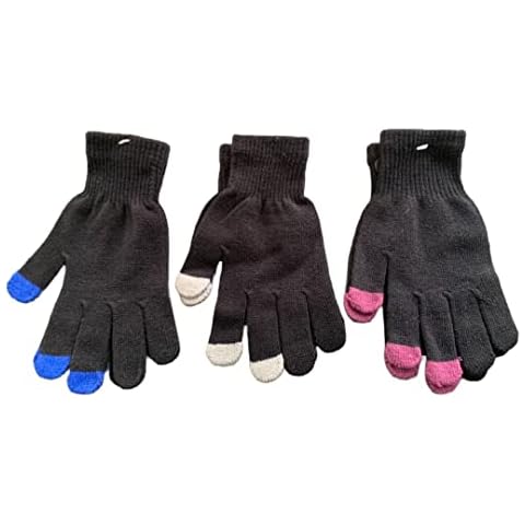 Magic Touch Screen Gloves For Womens Ladies - Pack of 3 - Smart Touch - Adult and Teenager Cover