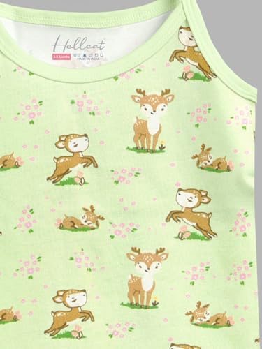 Image of HELLCAT 100% Cotton Strap Open Jhabla T Shirt and Nappy Matching Co-ords Set for Babies - Pack of 3 | Jabla and Langot Set for Babies (Unisex)