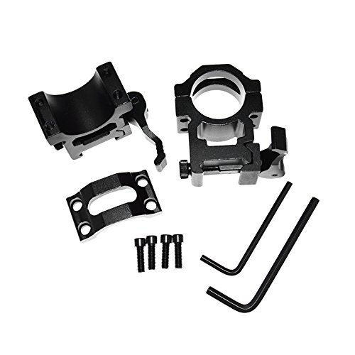 Fireclub 2Pcs Quick Release Scope Rings Mounts Picatinny 1 Inch 25.4Mm Diameter 20Mm Weaver #TOP3