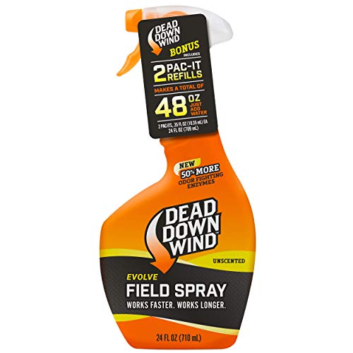 DEAD DOWN WIND Evolve Field Spray (24oz Bottle and 2 Pac-It Refills)