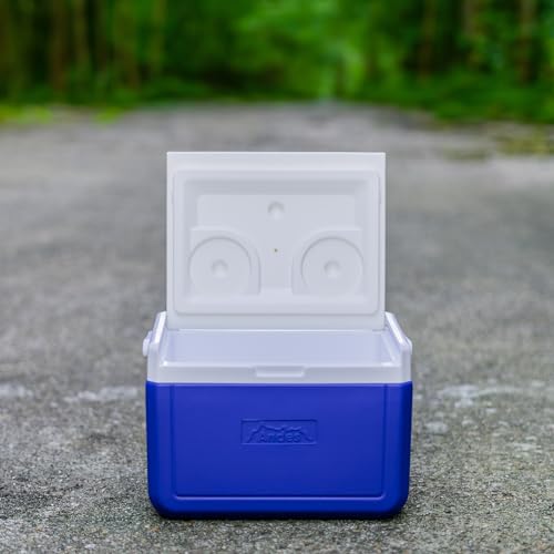 Andes 5L Cool Box Lunch Box for Food and Drinks, Fits 6 x 330ml Cans, Small Lightweight Cooler for Picnics or Work, 9 Hours Performance Time, Blue/White - Image 3