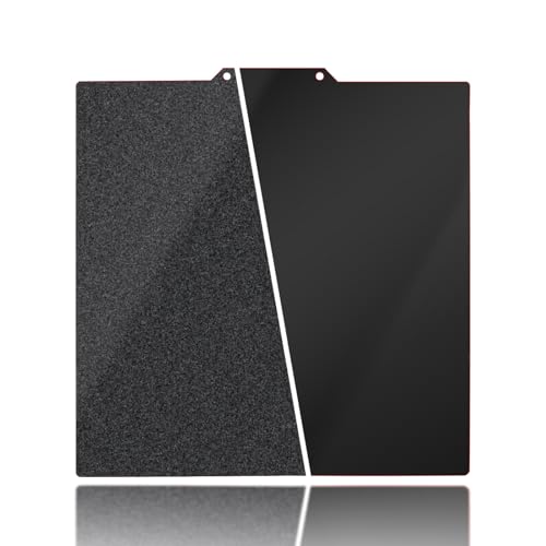 Image of 220x220mm Black Build Plate for Artillery Genius /Pro /Anet A8 /Anet A6, Double Sided Textured PEI+Smooth PEI Flexible Spring Steel Platform Heated Printing Bed for 3D Printer