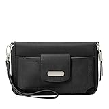 Baggallini New Classic RFID Phone Wallet Crossbody, Black