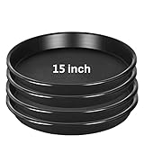 NABAOXUN 4 Pack 15 Inch Plant Saucer Plastic Plant Saucer Drip Trays Plant Saucers for Indoors Outdoor Plant (15 inch 4Pack)
