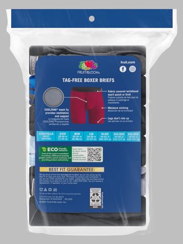 Image of Fruit of the Loom Men's Coolzone Boxer Briefs, Moisture Wicking & Breathable
