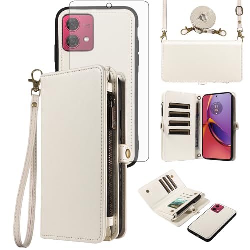 Coque Moto G84 Asuwish pour un style urbain élégant accessoire blanc du quotidien