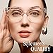 CCVOO 1.25 Reading Glasses for Women, Stylish Eyeglasses, Blue Light Readers for Women, Computer Eye Glasses, Cheaters