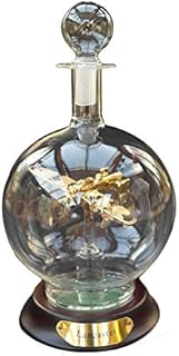 A Plane Model (Spitfire and Lancaster) Spirit Decanter Ornamental Gift, with Crystal Glass Stopper | A Personalised Dispenser/Rounded Bottle for your Favorite Drinks (Lancaster Gilded Aeroplane)