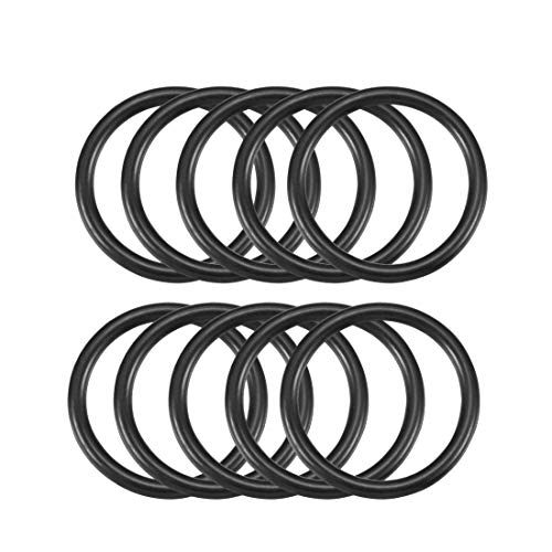 sourcing map 10 Stück O Ringe 32mm x 26mm x 3mm Dichtungsringe Rund Gummi Dichtung O Ring Seals NBR Unterlegscheibe für Wasserhahn Spülventile Waschbecken Duschablauf Hydraulik Rohrschlauch