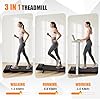 Jupgod Walking Pad with Incline, 3 in 1 Treadmills for Home Foldable, 2.5HP Folding Treadmill Under Desk with Remote Control & LED Display for Home/Office Cardio Fitness Exercise (Classic)