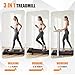 Walking Pad with Incline, 3 in 1 Treadmills for Home Foldable, 2.5HP Folding Treadmill Under Desk with Remote Control & LED Display for Home/Office Cardio Fitness Exercise (Classic)