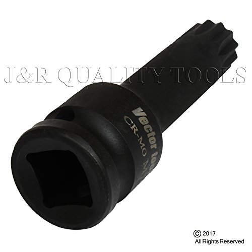 8pc 1/2" Drive XZN Triple Square Spline Driver Impact Socket Set, Cr-Mo Steel Metric (M5 - M16) - Thumbnail 2