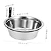 Yardwe Elevated Dog Bowl Stand Stainless Steel Raised Slow Feeder for Puppies