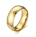 Men's Rhombic Cut Tungsten Carbide Promise Engagement Wedding Band Ring,Gold Plated,8mm Width,Size 9