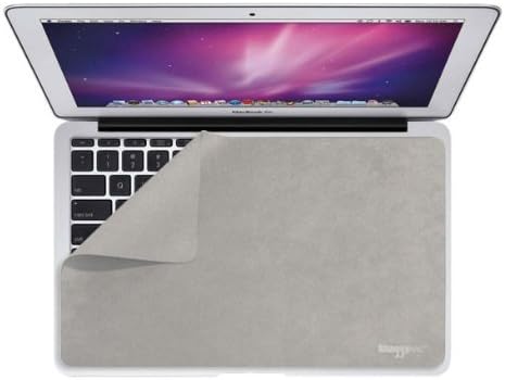 Laptop Screen Protector, Keyboard Cover, Cleaning Microfiber Wipe, Swiper Pad for MacBook Air 11.6" (Alloy)