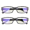 METALIYA PACK OF 2 One Power Readers Auto Focus Reading Glasses,Clear Focus Adjusting Optic for Women and Men Rimless Blue Light Blocking Lenses,Lightweight Frame Computer Screens Eye Glasses. (2)