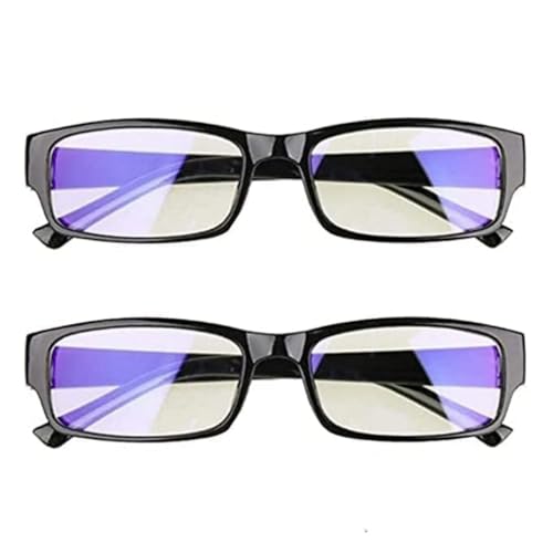 METALIYA PACK OF 2 One Power Readers Auto Focus Reading Glasses,Clear Focus Adjusting Optic for Women and Men Rimless Blue Light Blocking Lenses,Lightweight Frame Computer Screens Eye Glasses. (2)