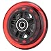 WSDAV 85A Inline Skate Wheels 8-Pack - Roller Hockey Wheels with ABEC-9 Bearings & Floating Spacers,Red,80MM