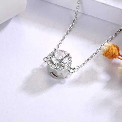 Sterling Silver Cremation Bracelet for Ashes: Memorial Urn Jewelry with CZ Adjustable Keepsake Bracelet for Women3