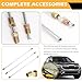 3PCS 3/16 Rear Brake Line,16 Inch Steel Brake Line with Inverted Dual Connectors & 2 Brakes Lines Fittings,Essential Brakes Lines Repair Kit Car Accessories for Cars,Trucks,SUVs