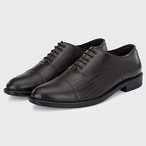 Image of Centrino Mens Uniform Dress Shoe |Formal Shoe for Men|Lace-up Shoe Business |Provide Comfort Perfect for Formal Wear, Business Casual, and Parties (20218)