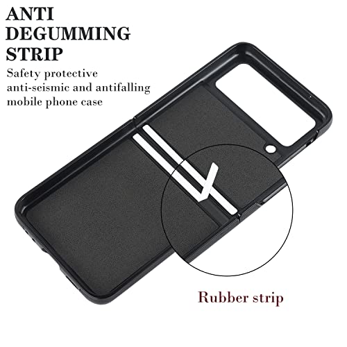 Xizyo Designed For Samsung Galaxy Z Flip 4 Case, Leather Soft Luxury Slim Diamond-Shaped Flip Case For Women Men Shockproof Bumper Protective Cover, White #TOP4