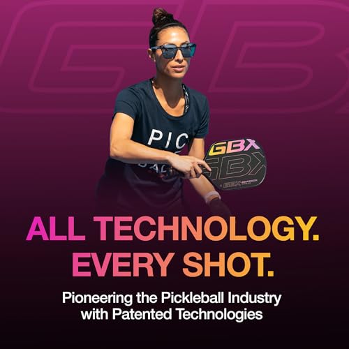 Image of Gearbox GBX Quad Mod 14mm Pickleball Paddle - Textured Glass Fiber Face, Enhanced Spin & Control, PU Molded Handle, 14mm Poly Core - Lightweight, Durable, High-Performance Paddle