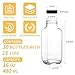 Benestanti 10 Pack 16oz Glass Juice Bottles with Lids - Reusable Juicing Bottles Glass Drinking Jars Containers with Airtight Lids & Cleaning Brush - Perfect for Juicing,Milk,Kombucha, and Storage