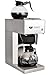 Beeketal 'BGK2-GK' Gastro Edelstahl Filterkaffeemaschine mit 2 Glaskannen (je 1,5l) und Wärmeplatte, Korbfilter Kaffeemaschine mit 2 Heizsystemen (Brühen/Warmhalten), inkl. 10 Stk. Papier Korbfilter