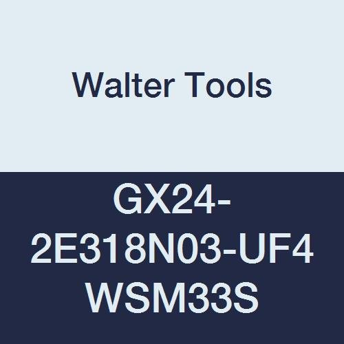 GX24-2E318N03-UF4 WSM33S Carbide Tiger-Tec Grooving Indexable Turning Insert, 0.012" Corner Radius, 0.125" Thick (Pack of 10)