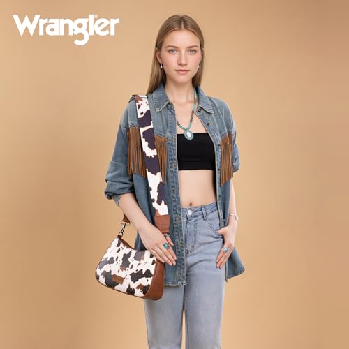 Wrangler Western Shoulder Bag for Women Small Purse Aztec Hobo Bag HandBag with Detachable Strap2