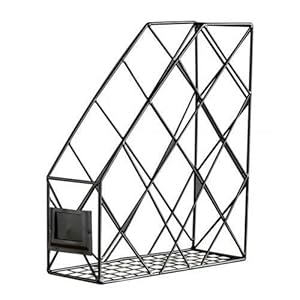 YMXVE Brievenbakken raster ijzer opbergrek huishoudelijke desktop boek tijdschriften afwerking plank stapelen…