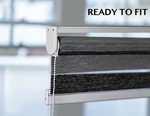 ZEBRA BLINDS | Day and Night | 50-55-65-75-85-95-105-115-125-135-145-155-165-175-185-195-205-215-225-230 cm Width | 150 cm Drop | Made to Measure | Customized | Bespoke (White, 85cm) - Image 4