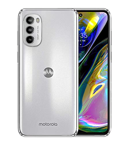 Image of Soft Silicone Flexible Transparent Back Cover Compatible with Motorola Moto G82 5G / G52