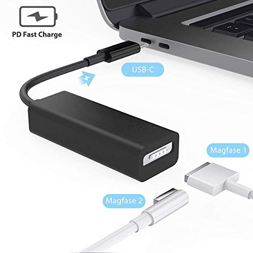 Image of Microware Compatible MagSafe USB Type C Converter for MagSafe 2 & 1 Charging Adapter Applicable for MacBook Pro 15 inch 13 inch 12 inch,Connector Cable Compatible MacBook, MacBook Pro, Switch /Laptop /Phone