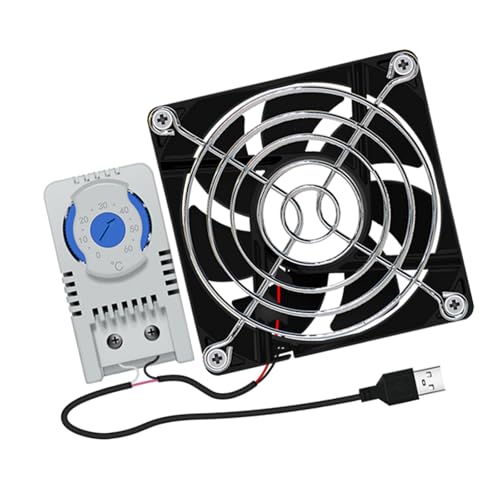 Ventilateur USB 80mm anti surchauffe pour box internet et récepteur enregistreur DVR