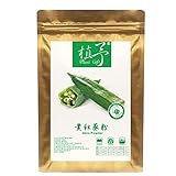 Plant Gift 100% Pure Okra Powder 黄秋葵粉 Natürliches Okra Mehl, Großes Aroma für Getränke, fügt Geschmack und Geschmack nicht-GVO Pulver hinzu, kein Füllstoff, keine Zusätze 100G/3.25oz