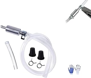 Brake Bleeder Hose Kit with One Way Check Valve Tube for Hydraulic System Bleeding, Brake Fluid and Clutch Repair Tool for...