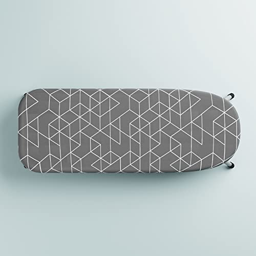 Xabitat Table Top Ironing Board W/ Wall Mount | D-Crease | Portable Space Saving Mini Laundry Room Iron Board | Foldable Small Ironing Board With Iron Holder | Grey #TOP6